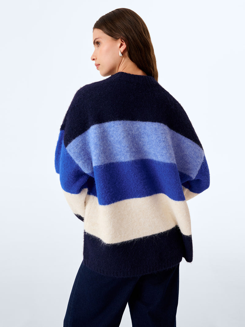 Constance Jumper in Navy and Cream