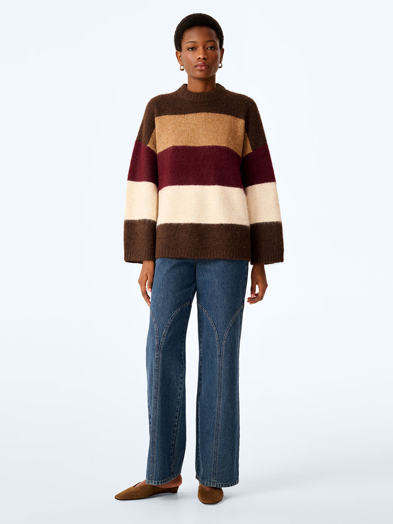Constance Jumper in Brown and Cream