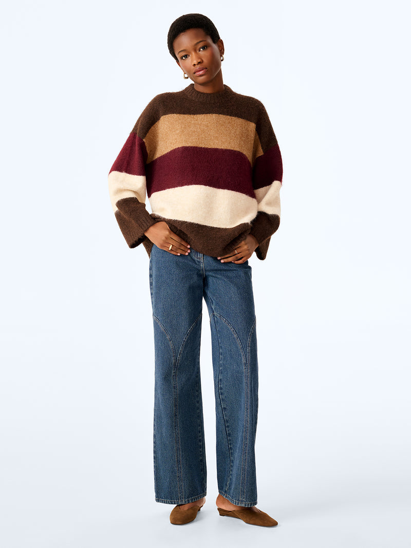 Constance Jumper in Brown and Cream