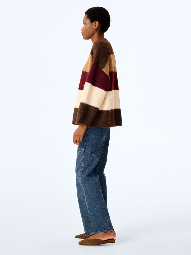 Constance Jumper in Brown and Cream