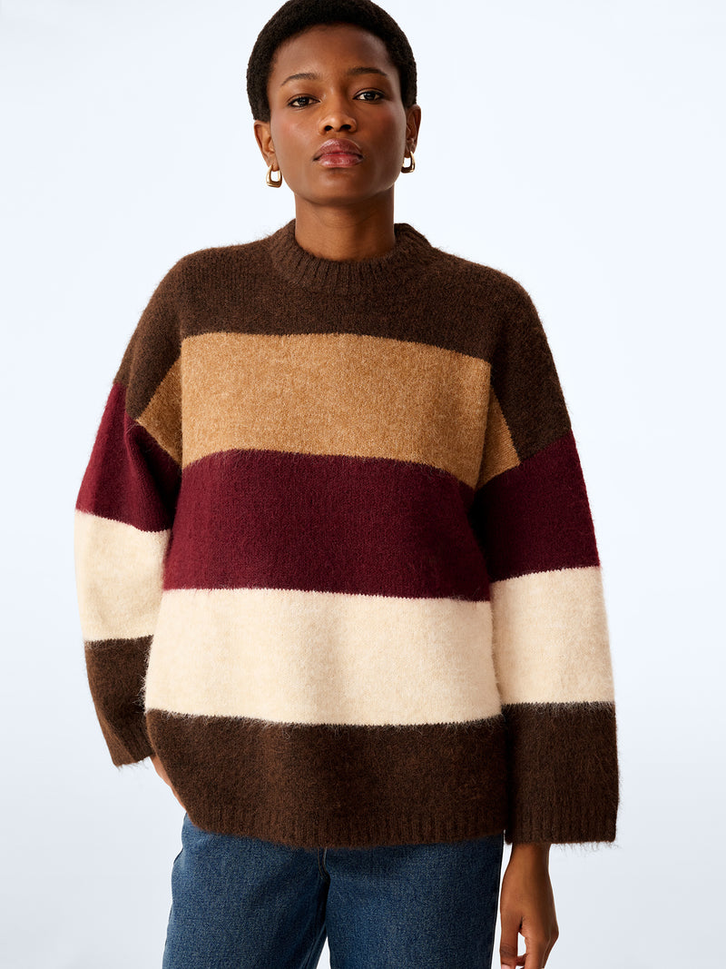 Constance Jumper in Brown and Cream
