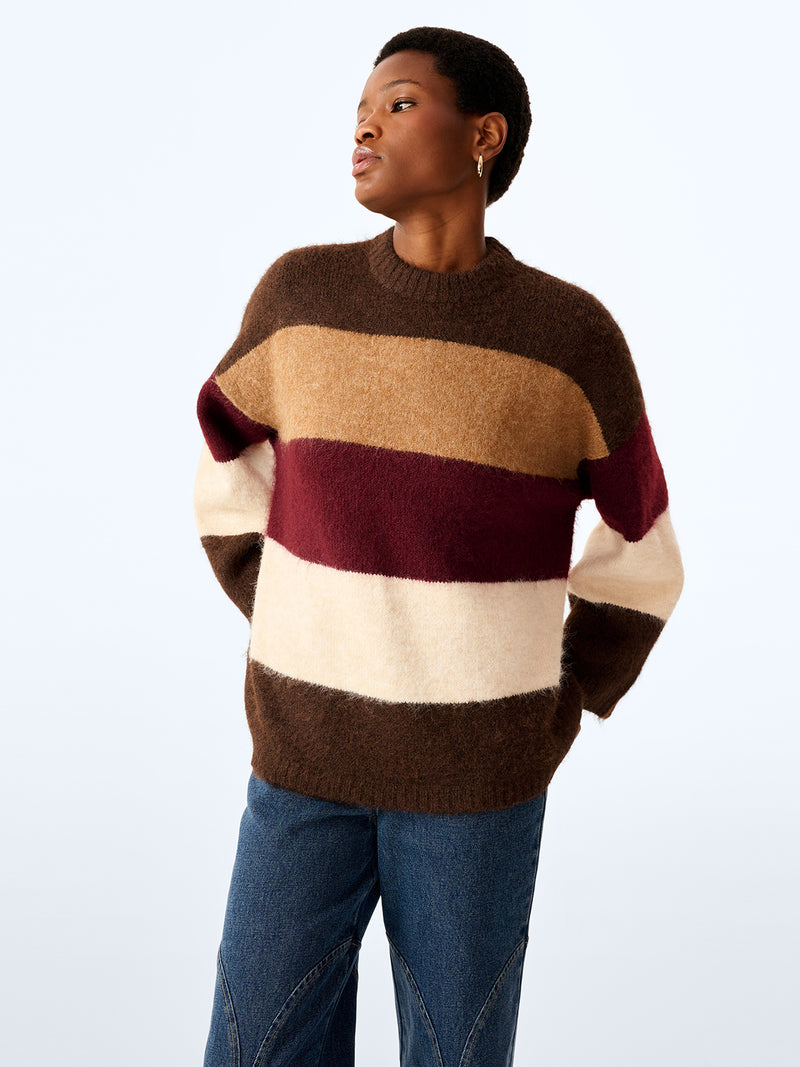 Constance Jumper in Brown and Cream