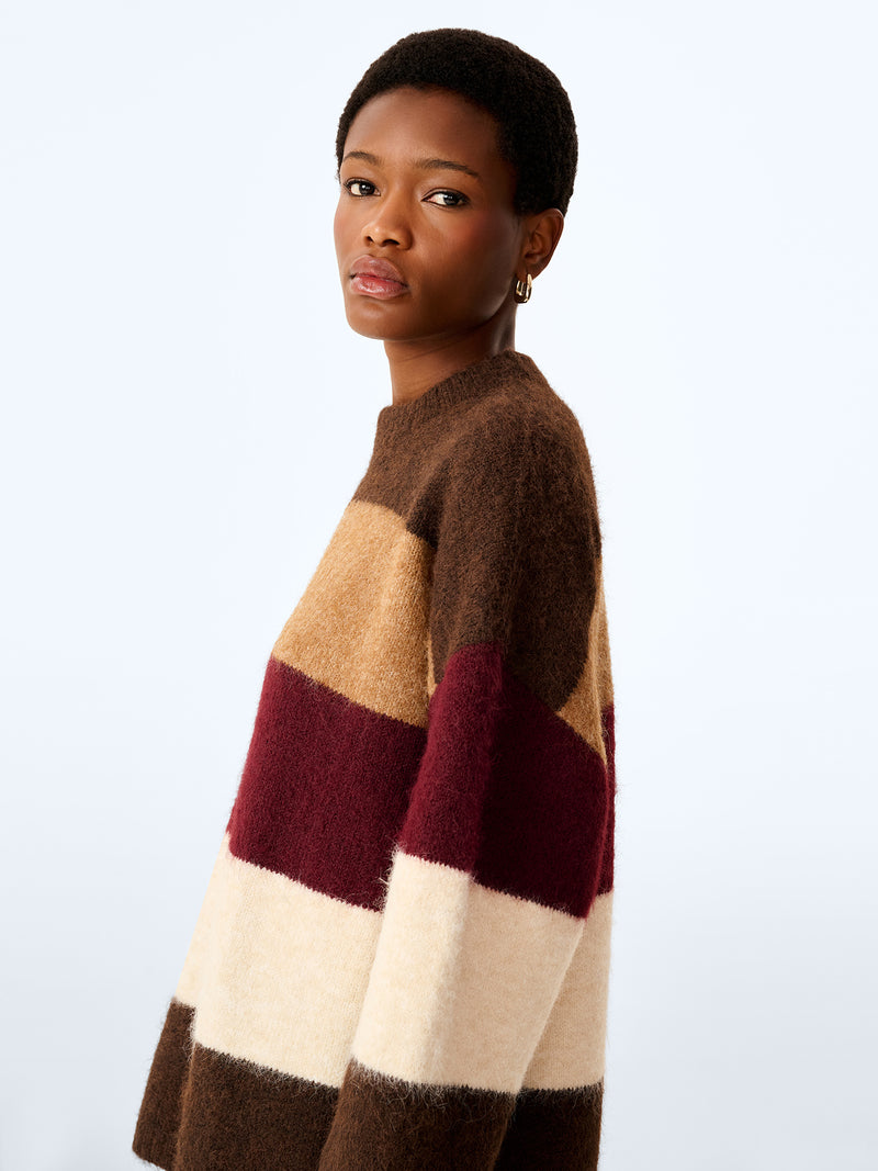 Constance Jumper in Brown and Cream