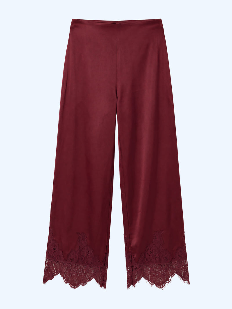 Cortez Trousers in Deep Wine
