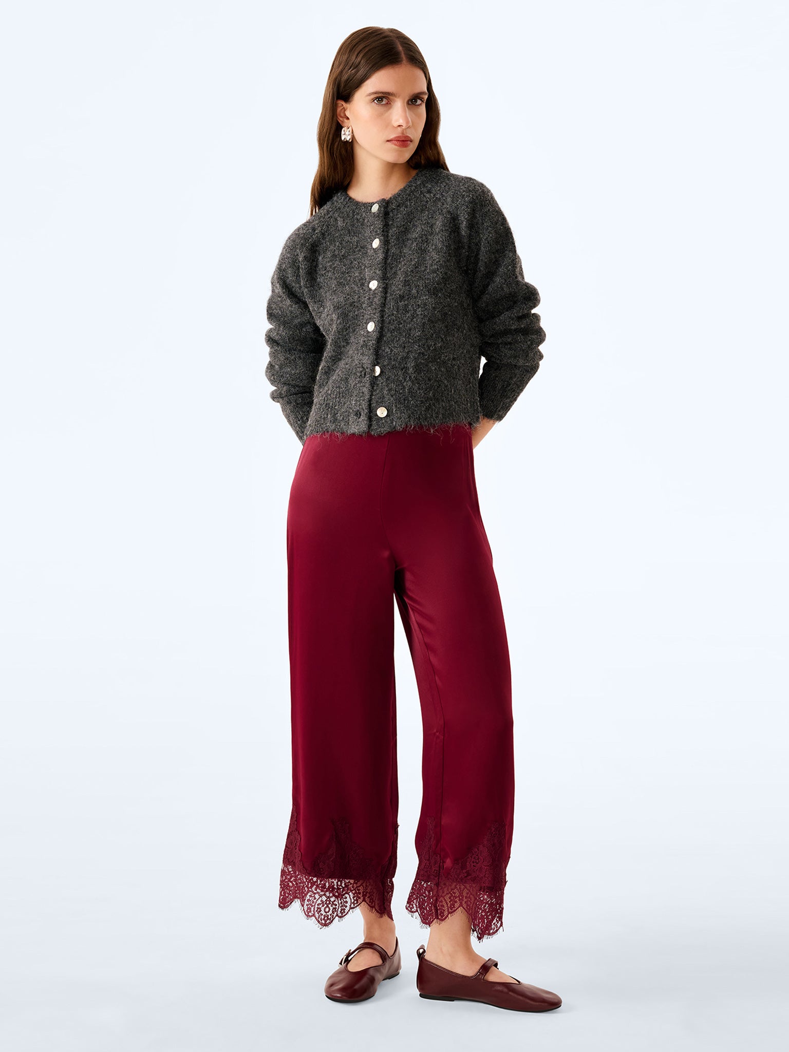 Cortez Trousers in Deep Wine