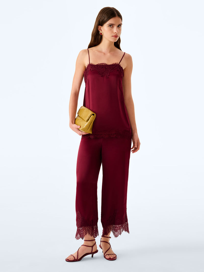 Estella Top in Deep Wine