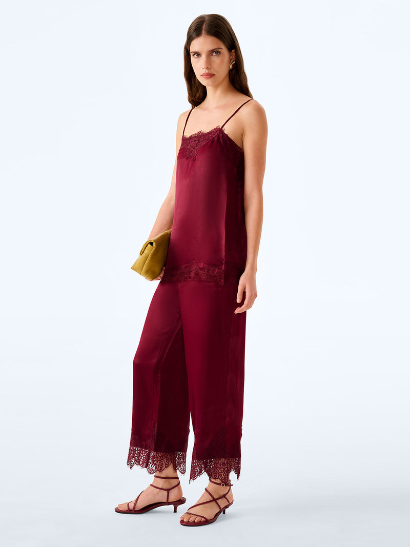 Cortez Trousers in Deep Wine
