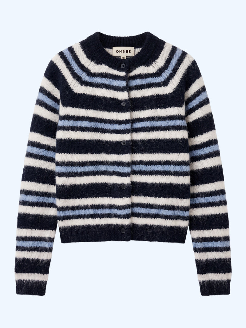 Cosmo Cardigan in Navy and Cream