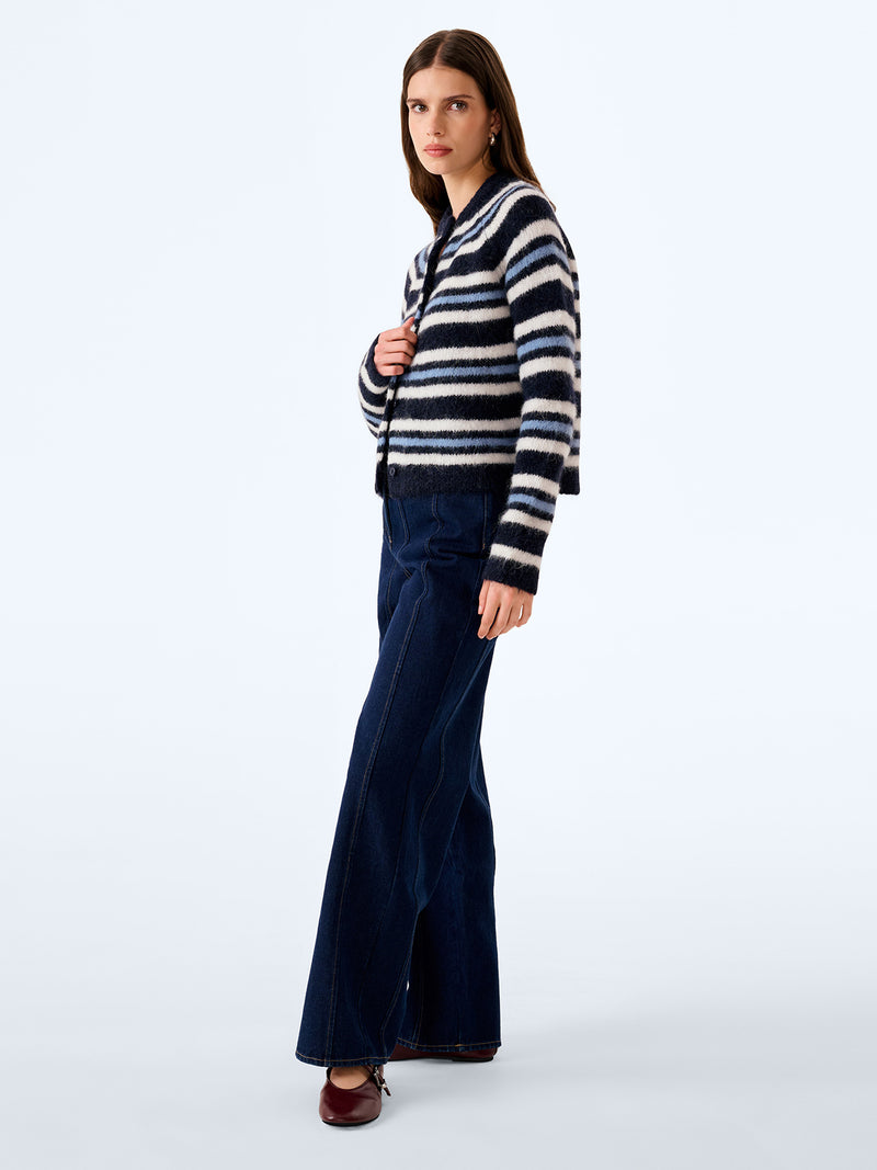 Cosmo Cardigan in Navy and Cream