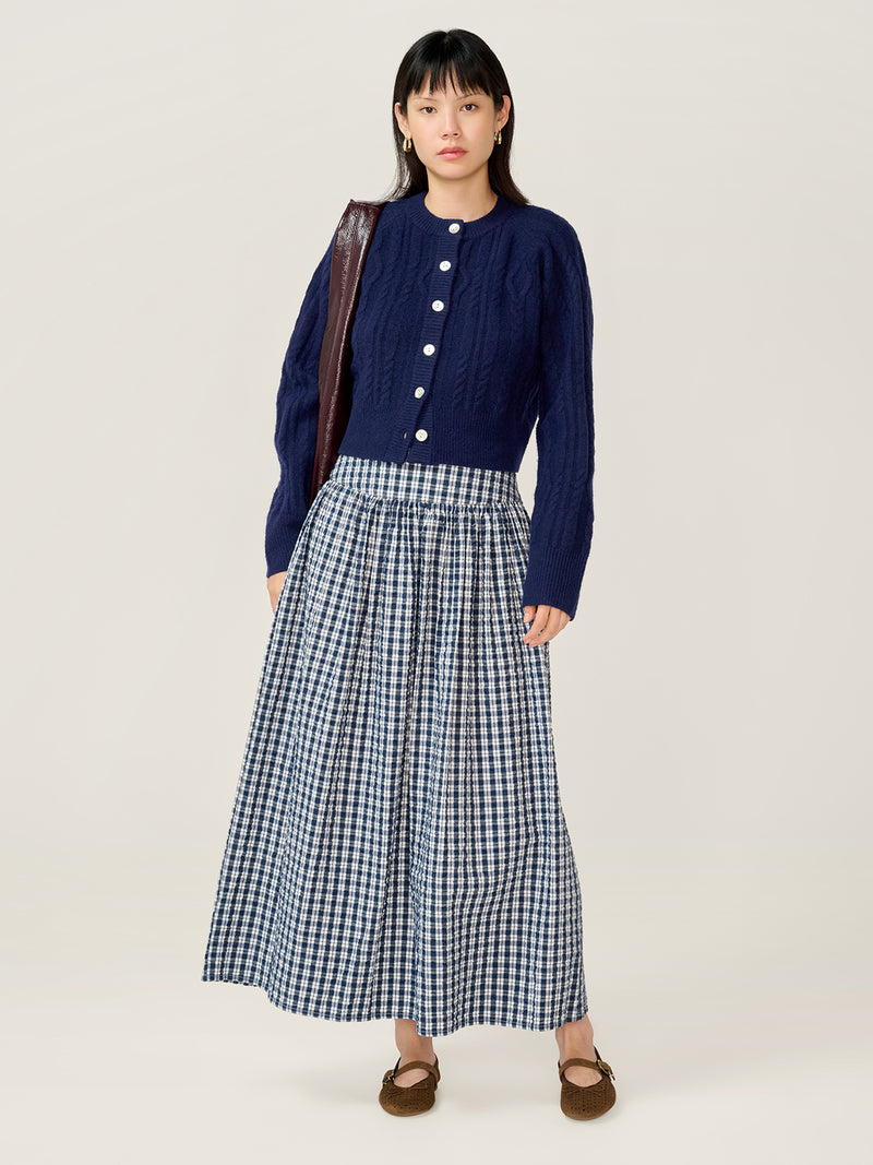 Darcie Check Skirt
