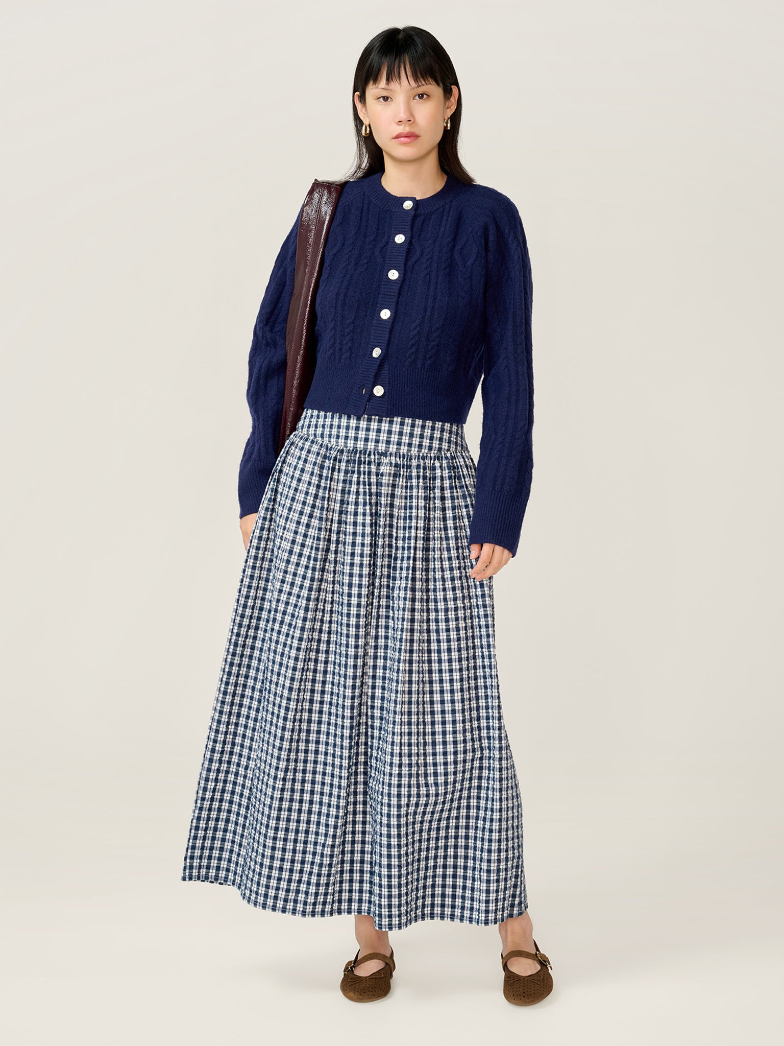 Darcie Check Skirt
