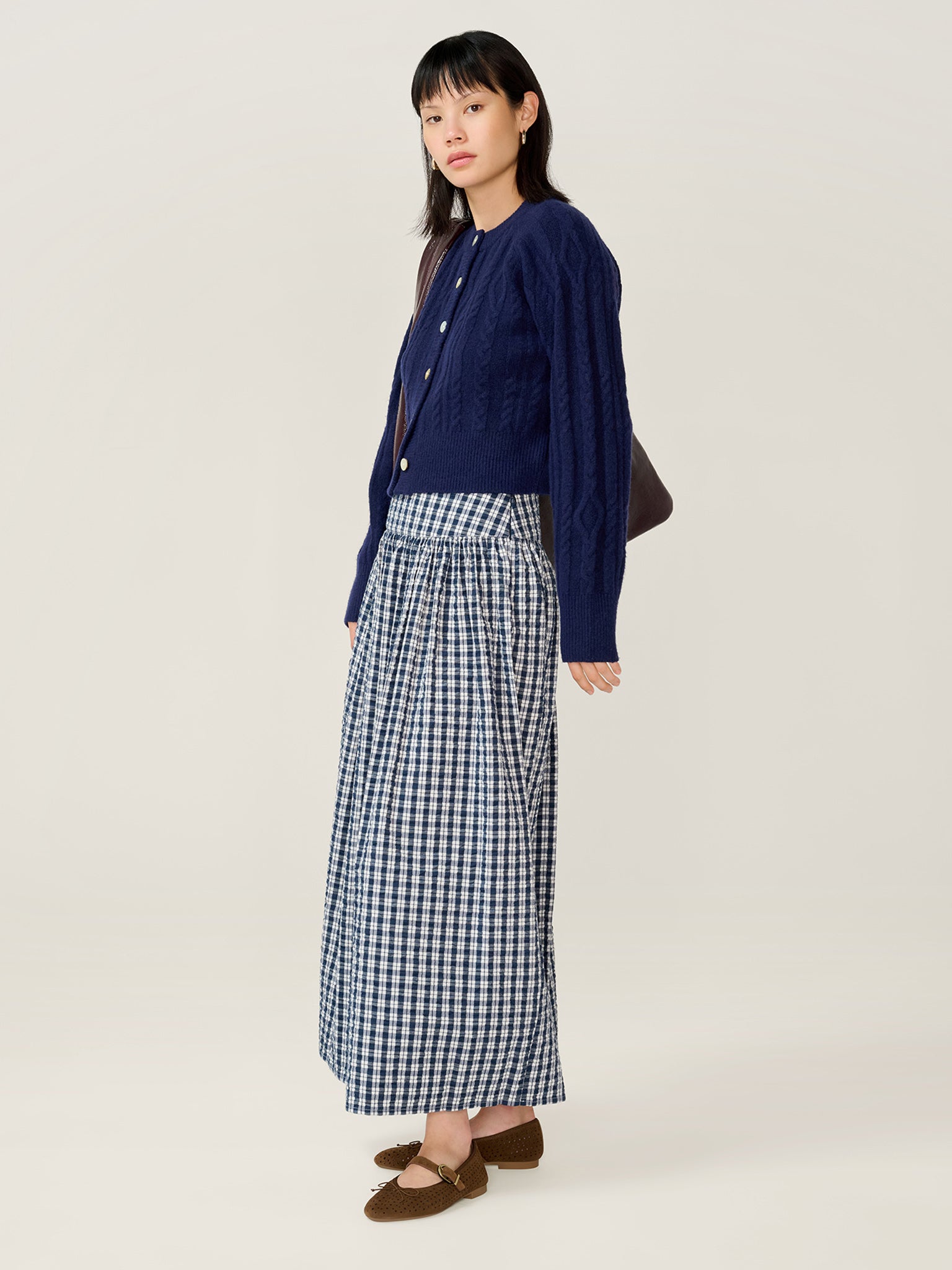 Darcie Check Skirt – OMNES