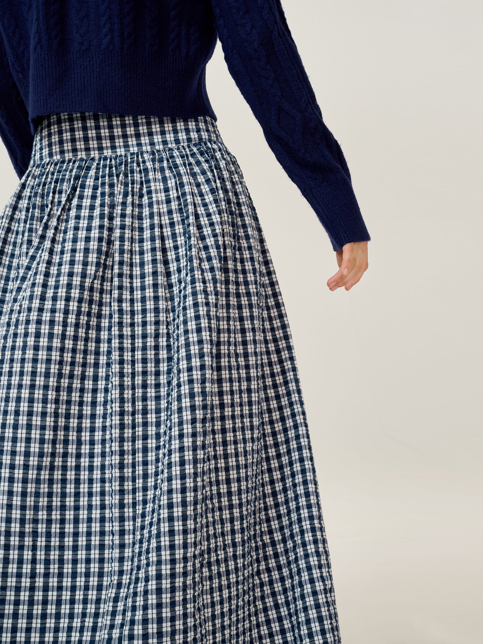 Darcie Check Skirt – OMNES