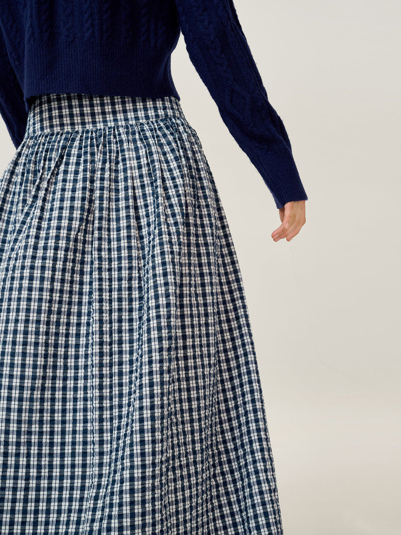 Darcie Check Skirt