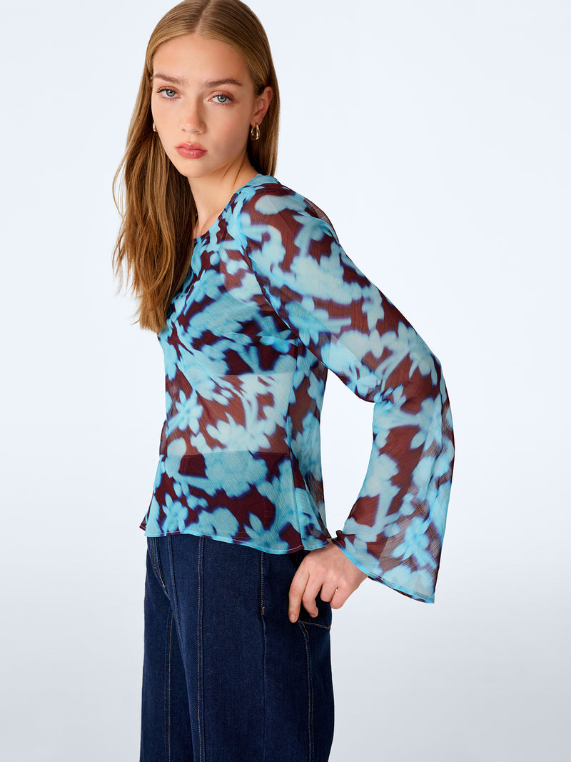 Denver Top in Wall Paper Floral