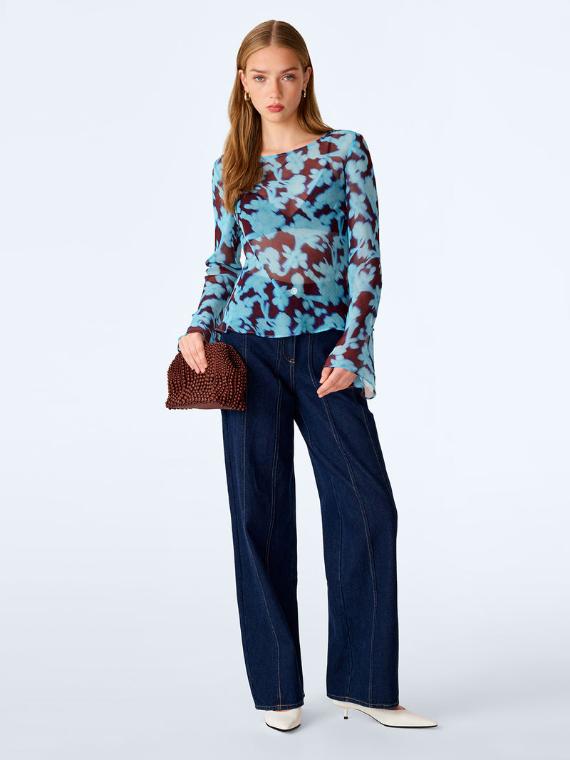 Denver Top in Wall Paper Floral