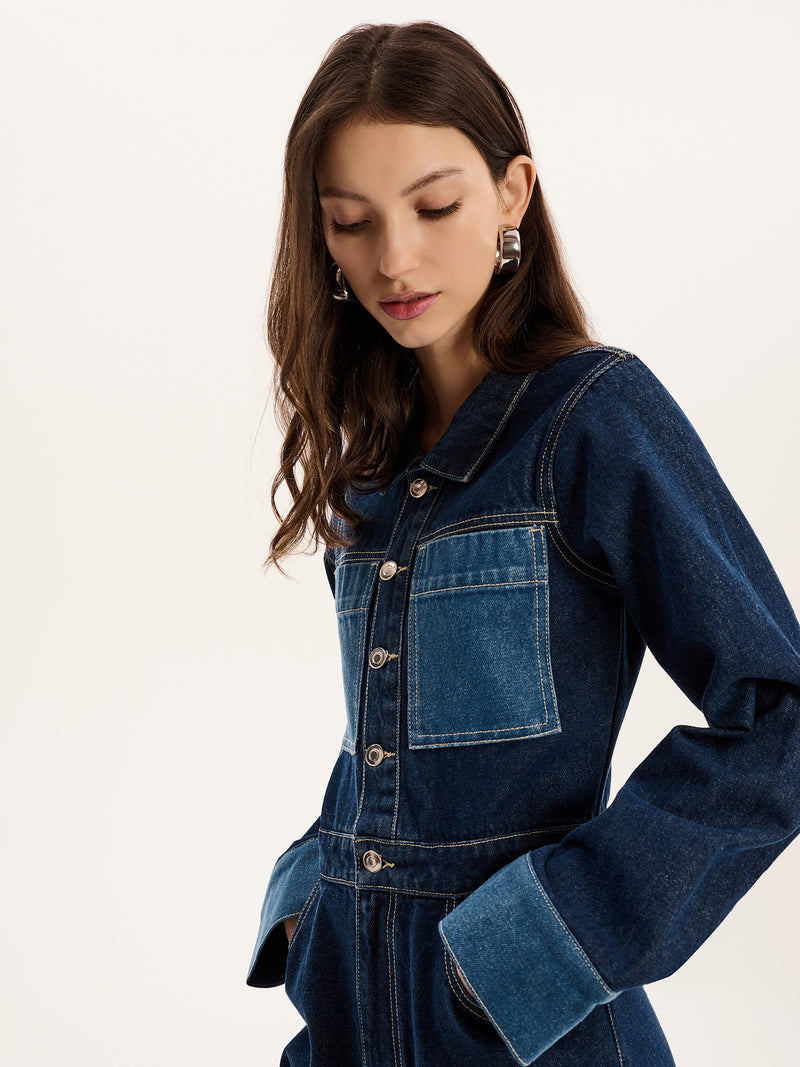 Diya Jumpsuit in Indigo