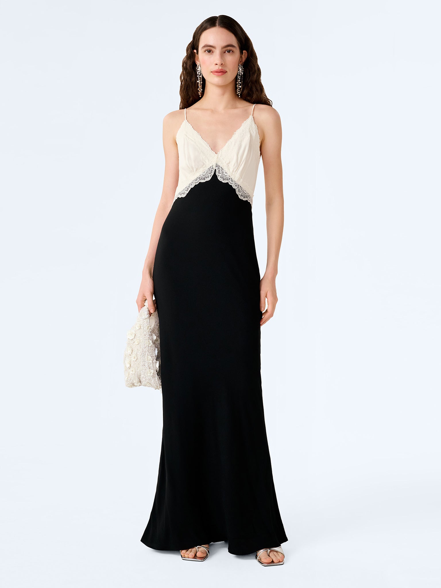 Drew Maxi Dress in Black and White – OMNES