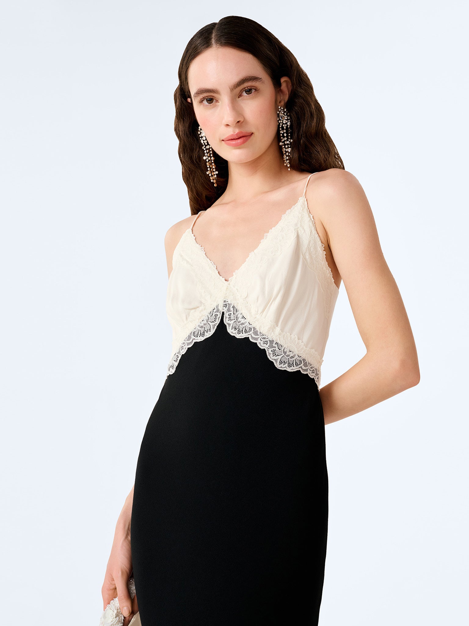drew maxi dress Wanderdoll Drew sculpted rhinestone plunge neck ruched detailing maxi dress in black