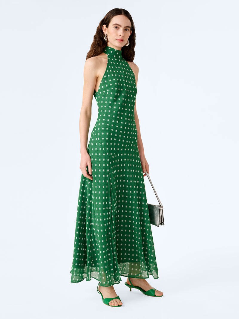 aurelia maxi dress in green ombre Bardot Aurelia Off-The-Shoulder Mesh Maxi Dress