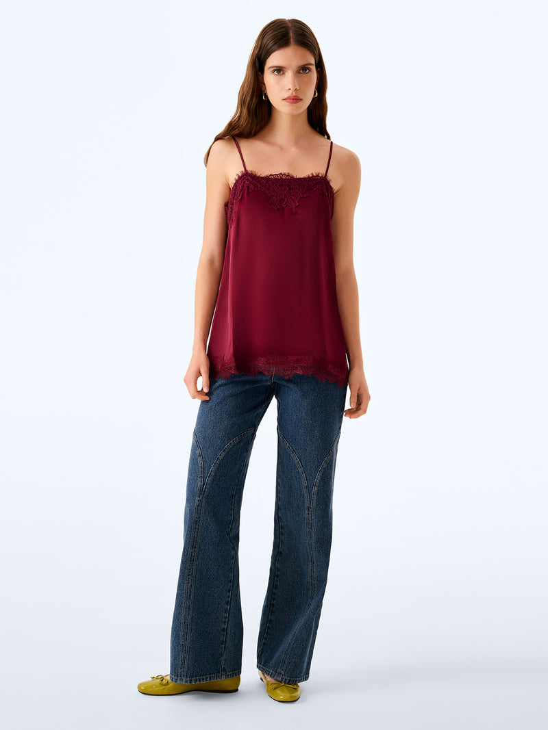 Estella Top in Deep Wine