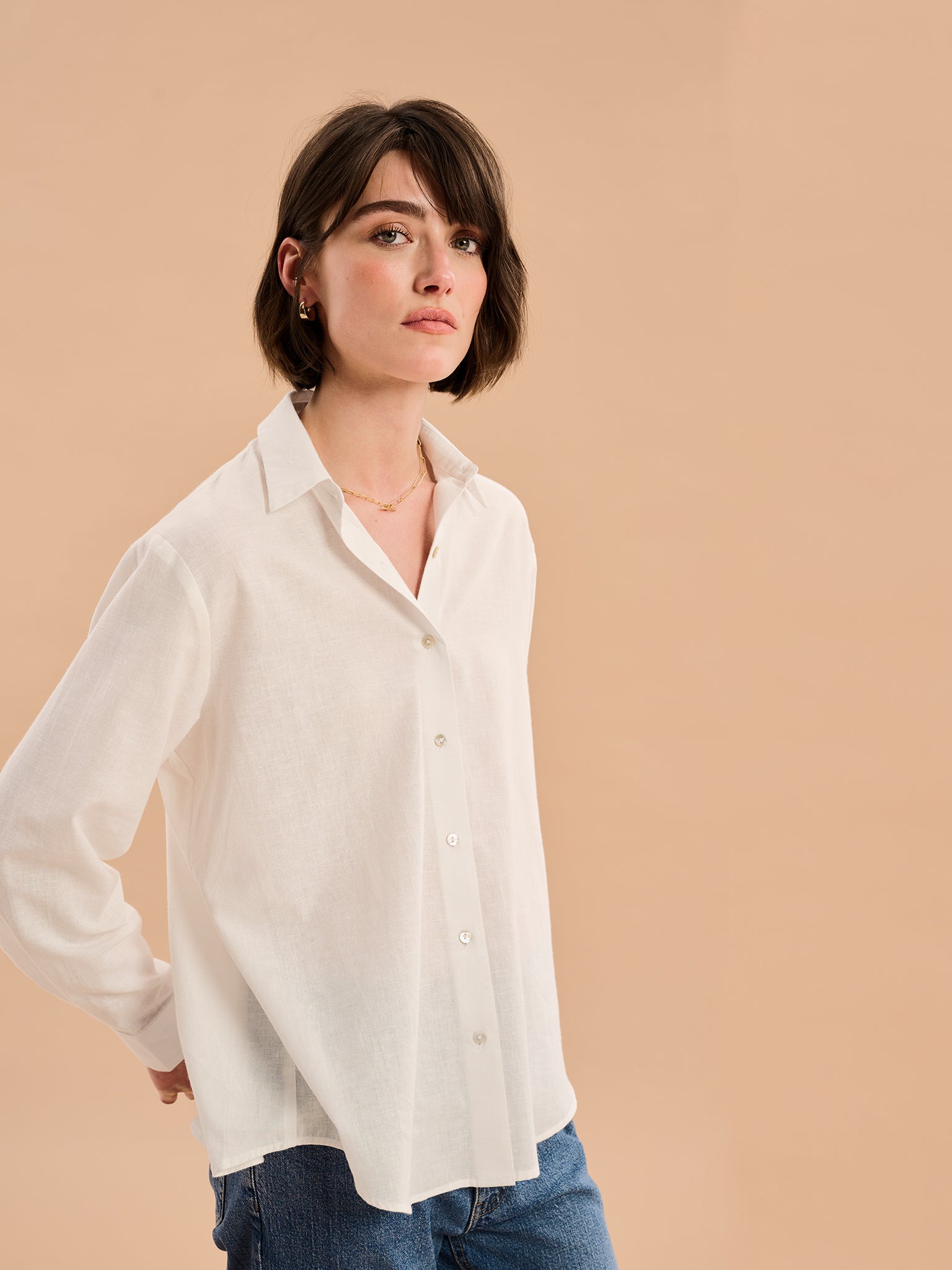 Evie Linen Oversized Shirt