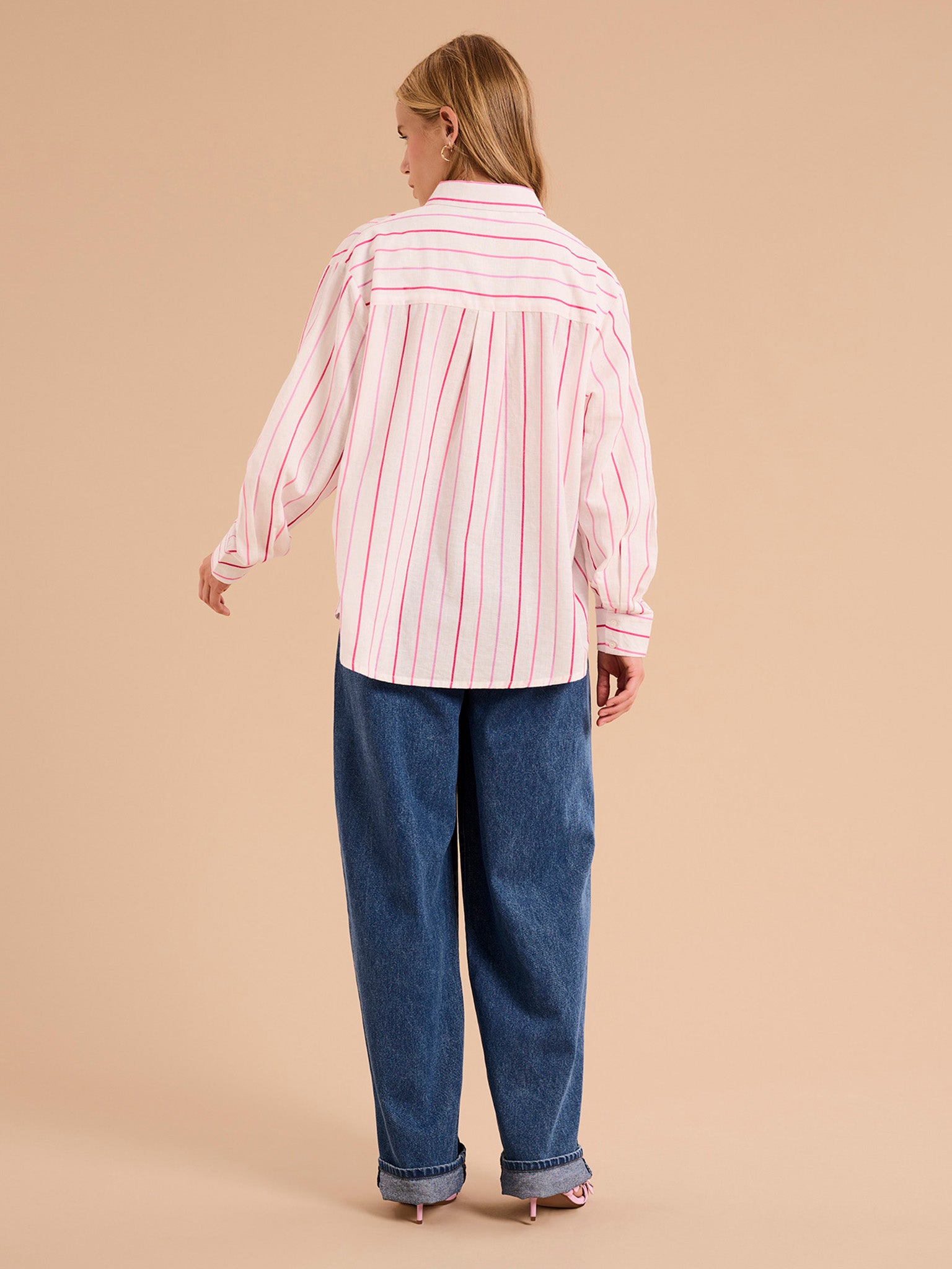 Striped Linen Shirt | Gap Factory daydream Cotton Linen Stripe