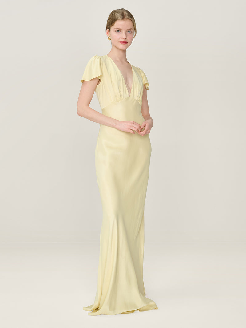 Fai Dress in Double Cream