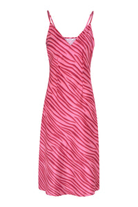 Fia Midi Dress in Pink Zebra