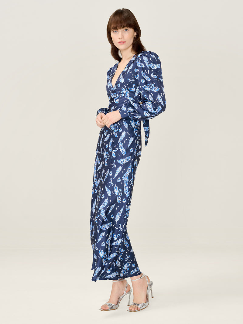 Francoise Dress in Swan Print