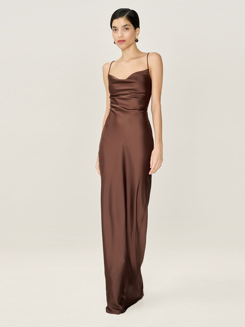 Ginny Dress in Chocolate