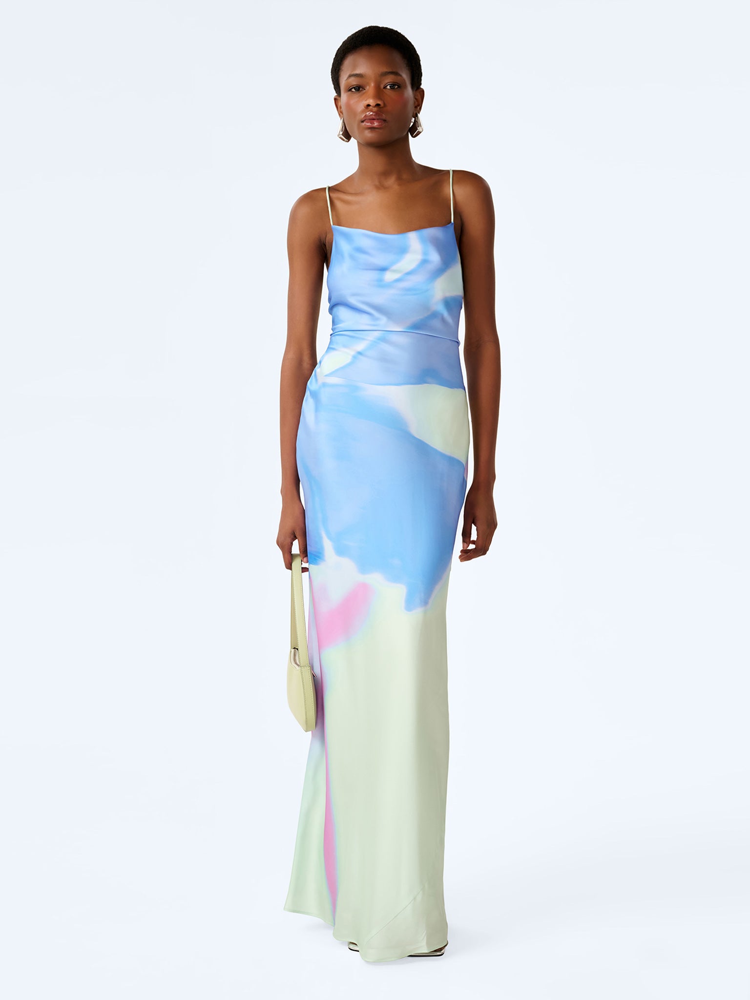 Amdra Maxi Dress in Light Blue | OMNES | Dresses | Sustainable