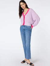 Load image into Gallery viewer, Hopper Oversized Cardigan in Lilac and Pink
