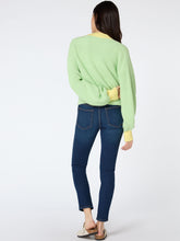 Load image into Gallery viewer, Hopper Oversized Cardigan in Mint and Yellow