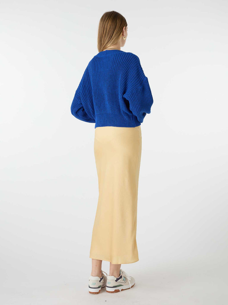 Hopper Oversized Cardigan in Cobalt Blue