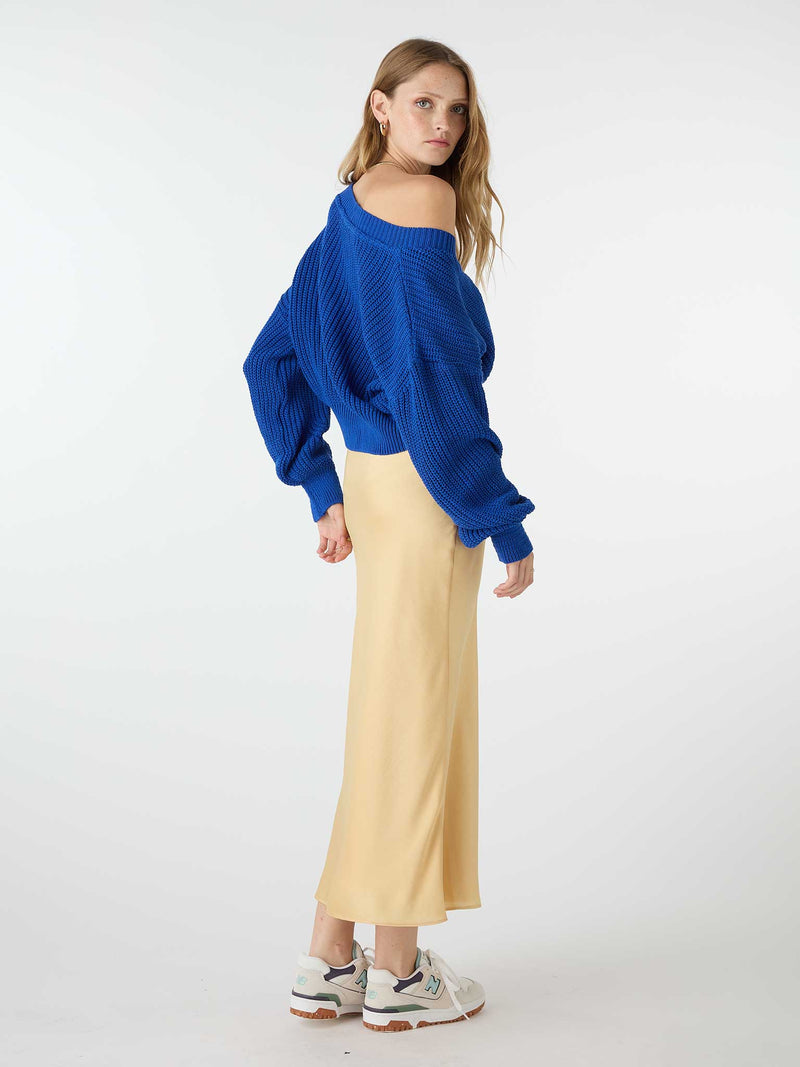 Hopper Oversized Cardigan in Cobalt Blue
