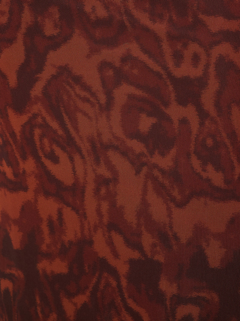 Hollis Dress in Woodgrain Print