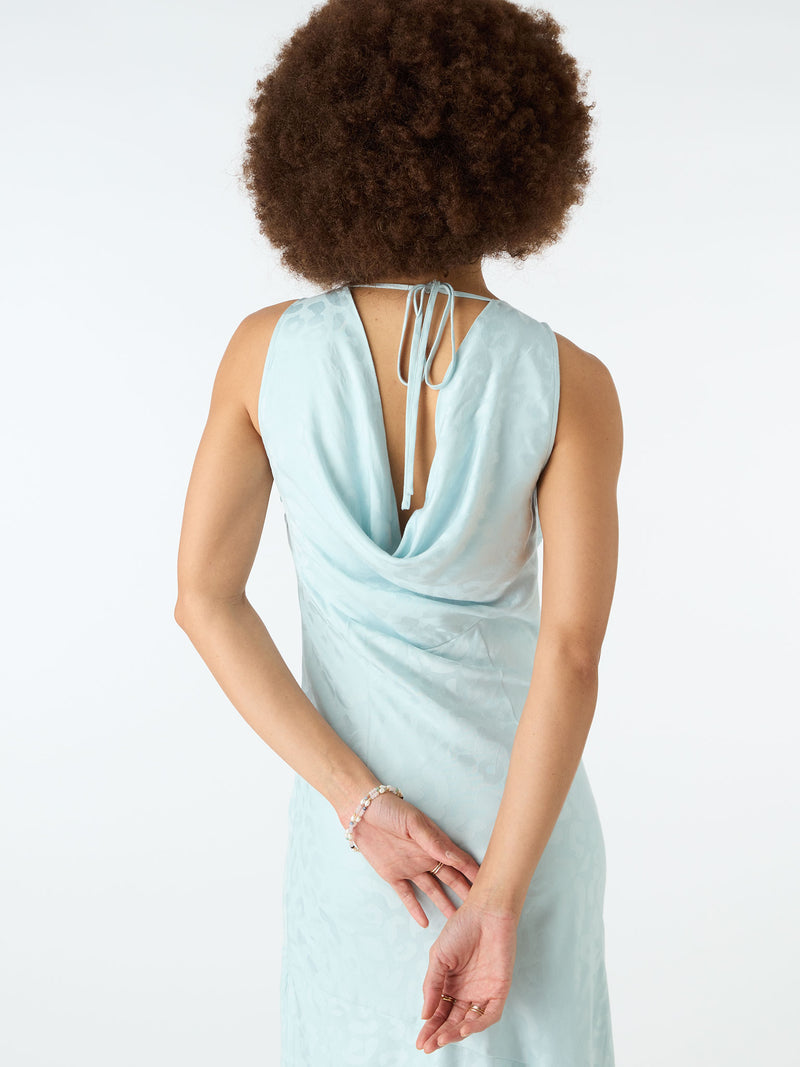 Ilona Column Dress in Blue