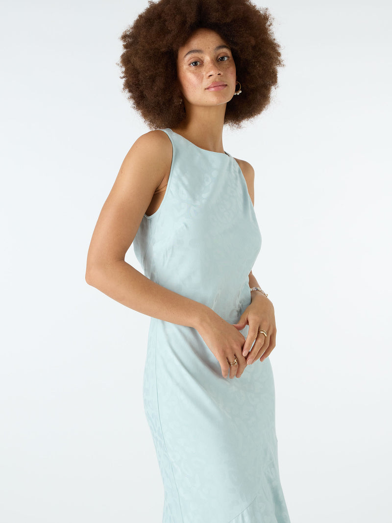 Ilona Column Dress in Blue