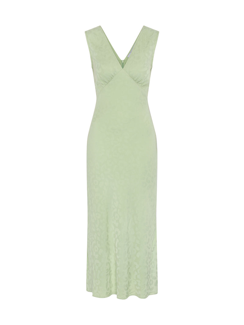 Iris Maxi Dress in Pistachio Green