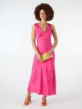 Load image into Gallery viewer, Iris Midi Dress in Cerise Pink
