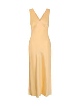 Load image into Gallery viewer, Iris Midi Slip Dress in Yellow