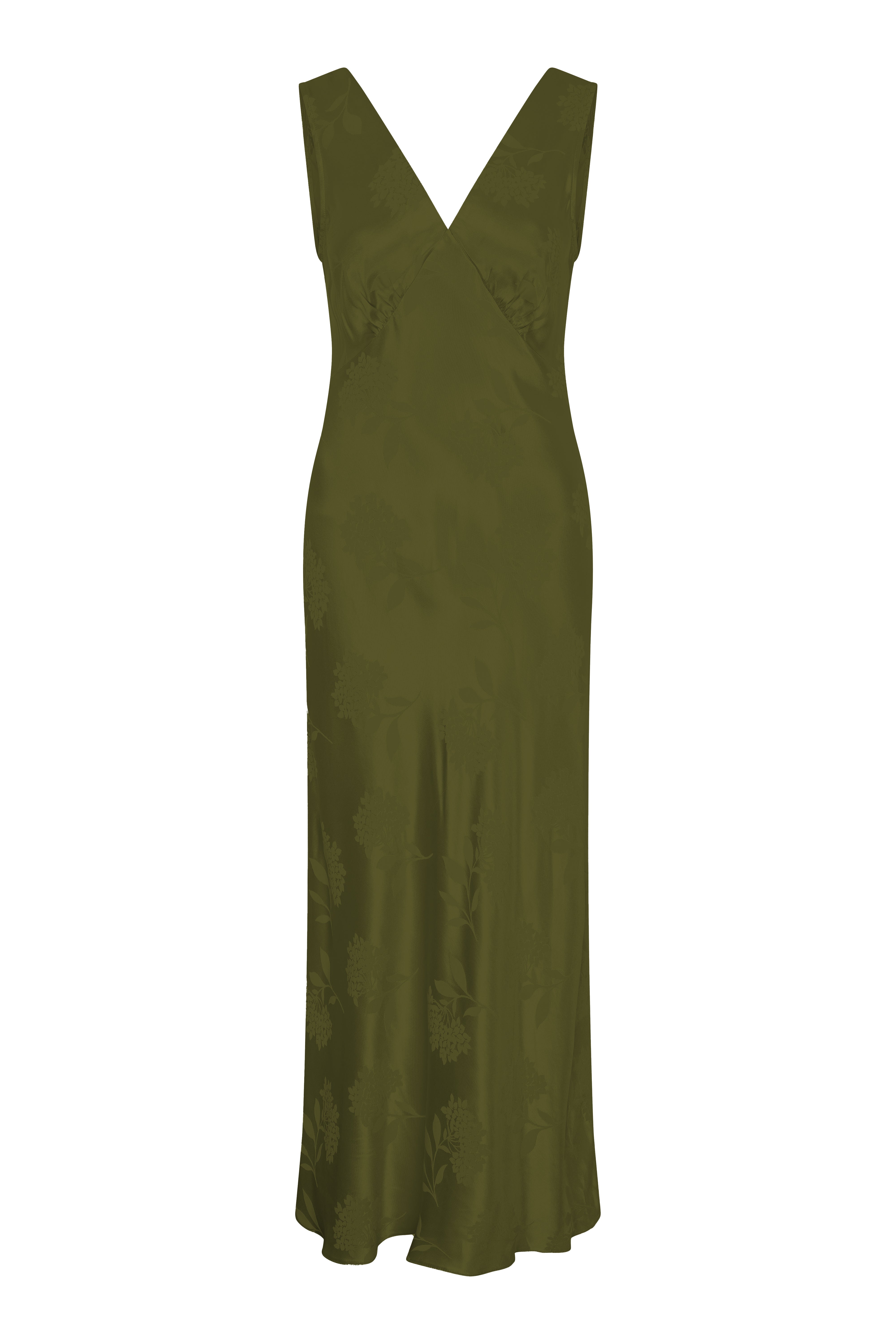 Iris Jacquard Dress in Pear Green – OMNES
