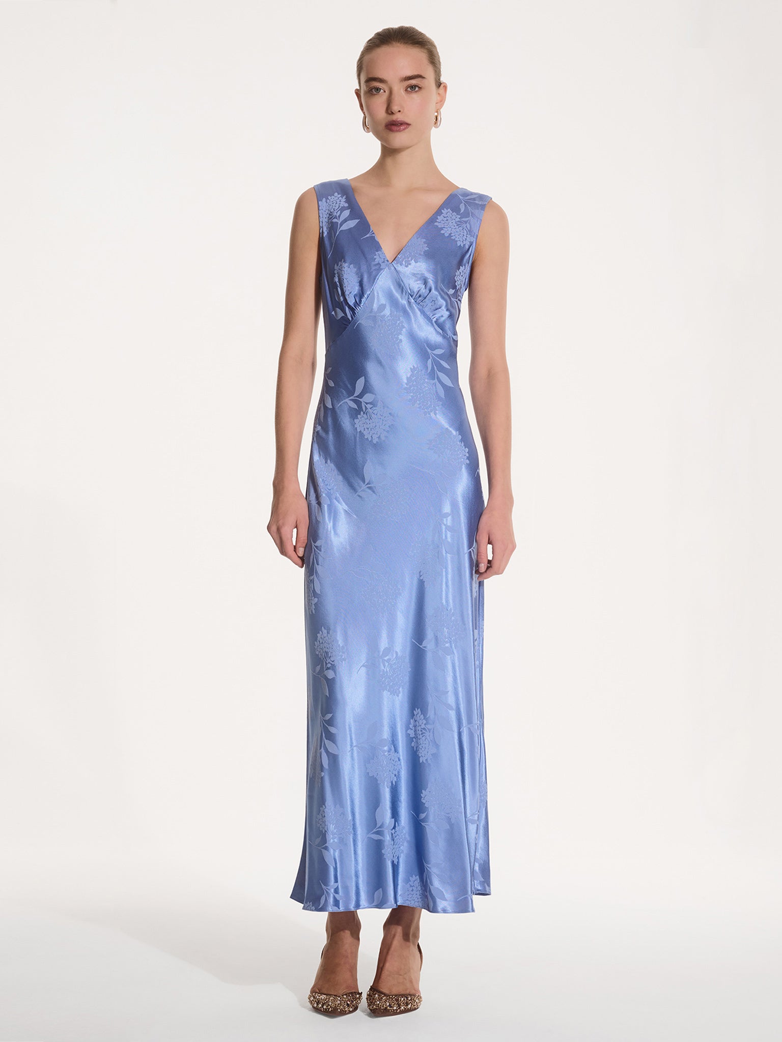 Iris Jacquard Dress in Blue - 20 Iris Jacquard Dress in Blue - 20