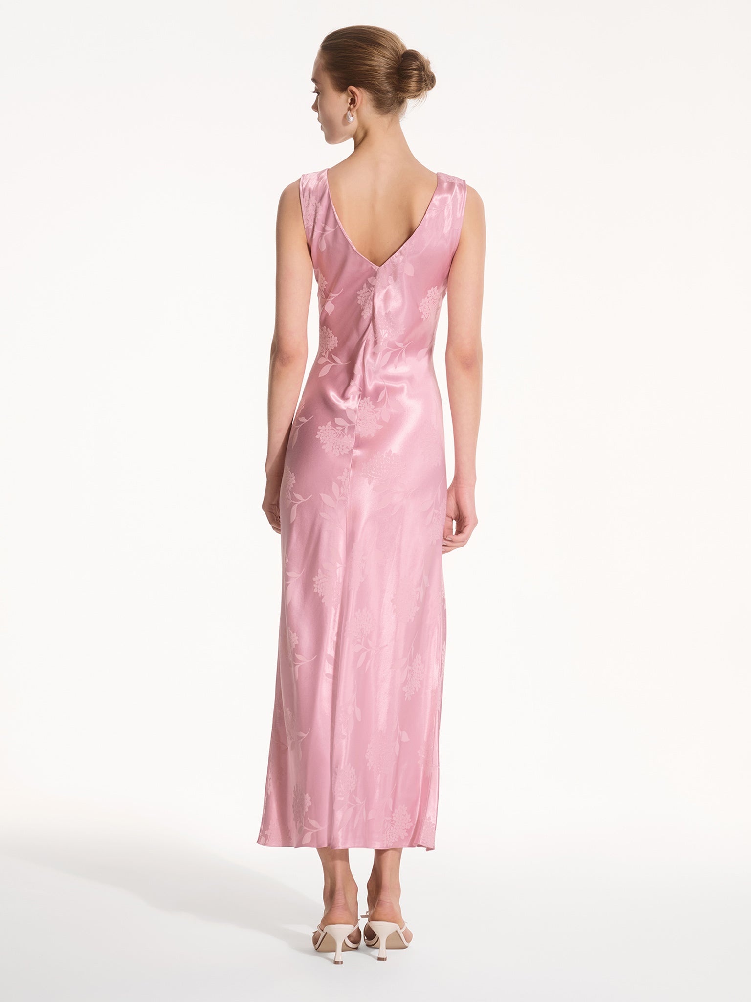 Iris Jacquard Dress in Vintage Pink - 16 Iris Jacquard Dress in Vintage Pink - 16