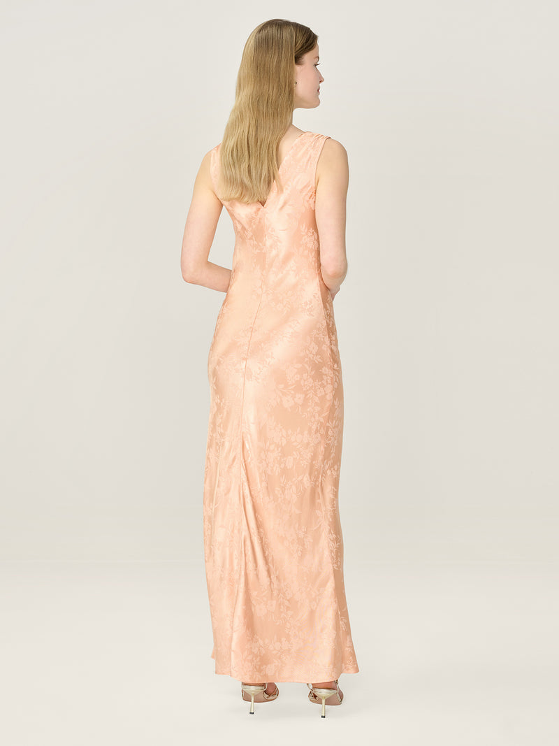 Iris Jacquard Dress in Prairie Sunset