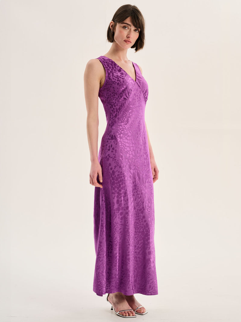 Iris Maxi Dress in Purple