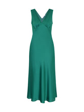 Load image into Gallery viewer, Iris Midi Dress in Viridian Green