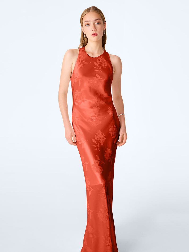 Jai Jacquard Dress in Picante
