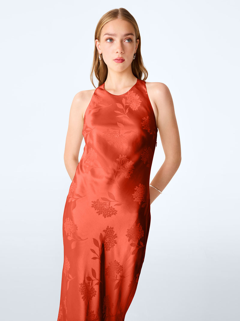 Jai Jacquard Dress in Picante